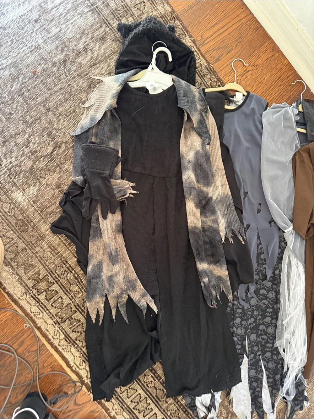 Grim reaper obi wan ghost grim reaper black cat capes 7-9y